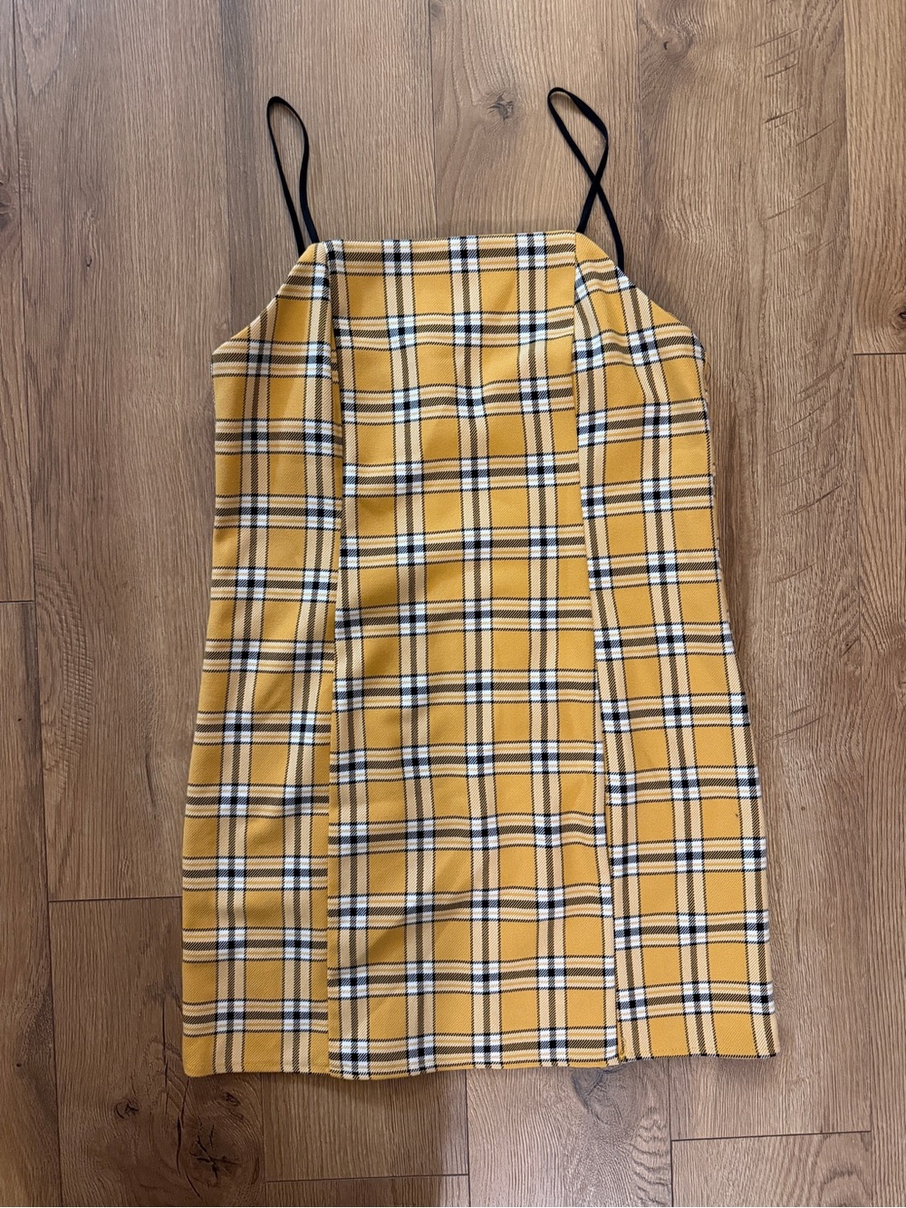 Urban Outfitters Plaid Spaghetti Strap Mini Dress